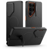 Tech-Protect Kevlar Aura MagSafe dėklas Samsung Galaxy S25 Ultra, juodas/oranžinis