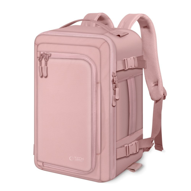 Tech-Protect Defender S50 Ryanair & Wizzair kelioninė nešiojamojo kompiuterio saloninė kuprinė, 20 L, 40x20x25 cm, Dusty Pink