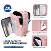 Tech-Protect Defender S50 Ryanair & Wizzair kelioninė nešiojamojo kompiuterio saloninė kuprinė, 20 L, 40x20x25 cm, Dusty Pink