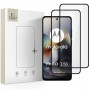 Tech-Protect Glass Fit+ grūdintas stiklas, skirtas Motorola Moto G56 5G (2 vnt.), juodas
