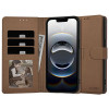 Tech-Protect piniginės tipo dėklas Apple iPhone 17e / 16e, rudas