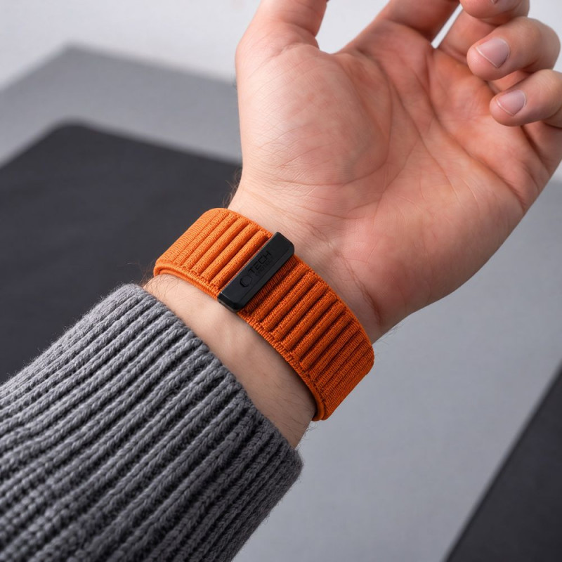 Tech-Protect NylonLoop Garmin Fenix 5X / 5X Plus / 6X / 6X Pro / 7X / 8 / 8 Pro / 9 / 9 Pro laikrodžio apyrankė (51 mm), Signal Orange
