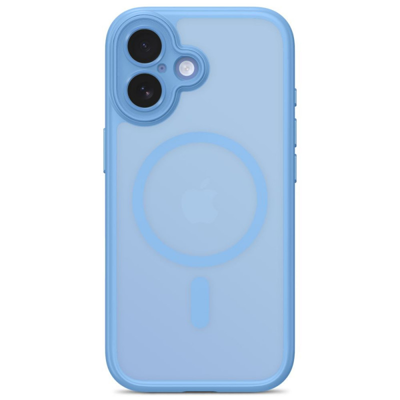 Tech-Protect MagPeak MagSafe CC dėklas, skirtas Apple iPhone 17, matinis Mist Blue