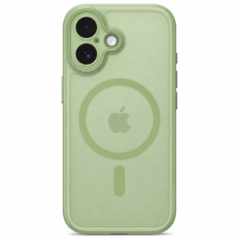 Tech-Protect MagPeak MagSafe CC dėklas, skirtas Apple iPhone 17, matinė šalavijo spalva