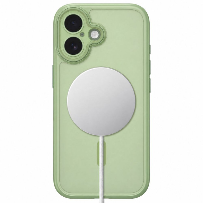 Tech-Protect MagPeak MagSafe CC dėklas, skirtas Apple iPhone 17, matinė šalavijo spalva