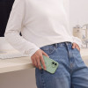 Tech-Protect MagPeak MagSafe CC dėklas, skirtas Apple iPhone 17, matinė šalavijo spalva