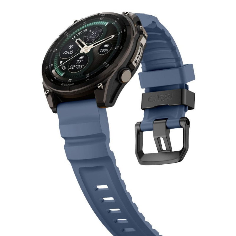 Tech-Protect Motion Garmin Fenix 5X / 5X Plus / 6X / 6X Pro / 7X / 8 / 8 Pro / 9 / 9 Pro laikrodžio dirželis (51 mm), Nautical Blue