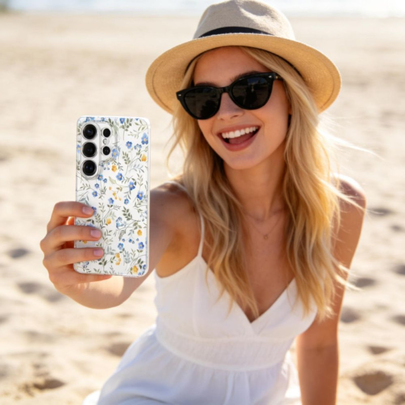 Tech-Protect FlexAir dėklas skirtas Samsung Galaxy S26 Ultra, Spring Flowers