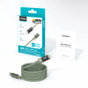 Choetech XCC-1068 PD 60W USB-C – USB-C kabelis su ekranu, 1,2 m, žalias