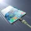 Choetech XCC-1068 PD 60W USB-C – USB-C kabelis su ekranu, 1,2 m, žalias
