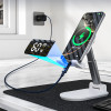 Choetech XCC-1068 PD 60W USB-C–USB-C kabelis su ekranu, 1,2 m, mėlynas