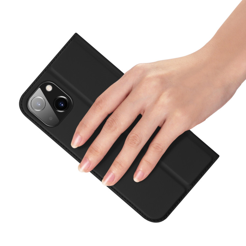 Dux Ducis Skin Pro piniginė su atlenkiamu viršeliu, skirta Apple iPhone 15 Plus, juoda