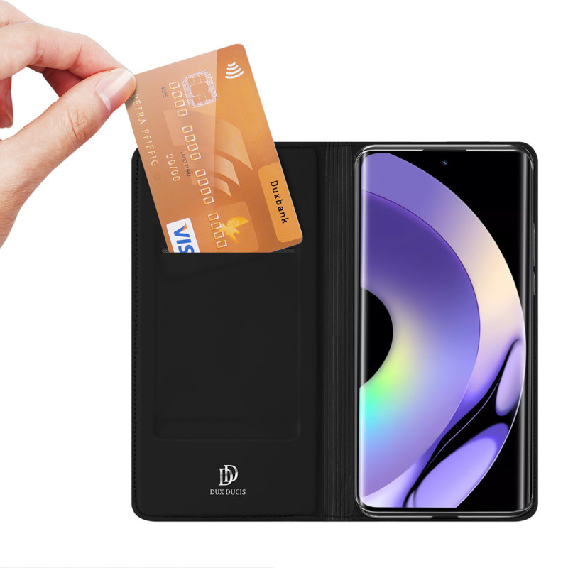 Dux Ducis Skin Pro atlenkiamasis dėklas skirtas Realme 10 Pro, juodas