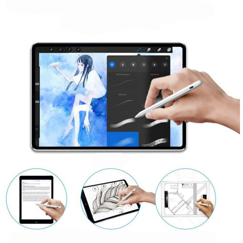 Tech-Protect skaitmeninis rašiklis skirtas Apple iPad, baltas