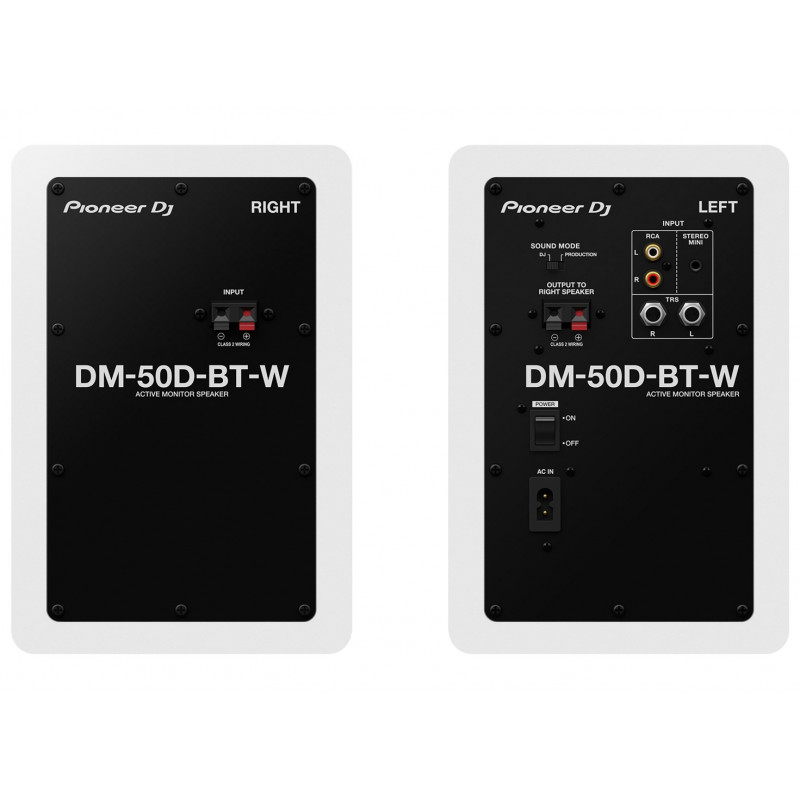 Pioneer DJ DM-50D-BT-W aktyvusis monitorinis garsiakalbis, 3.4", 25 W (1 pora), baltas