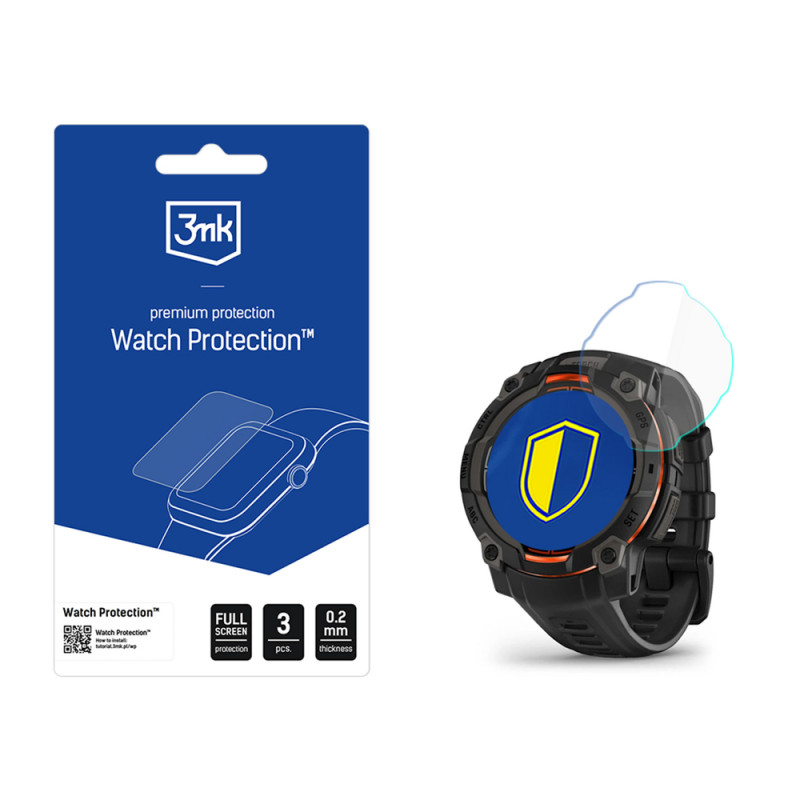3MK FlexibleGlass Watch Garmin Instinct 3 45 mm hibridinė ekrano apsauga