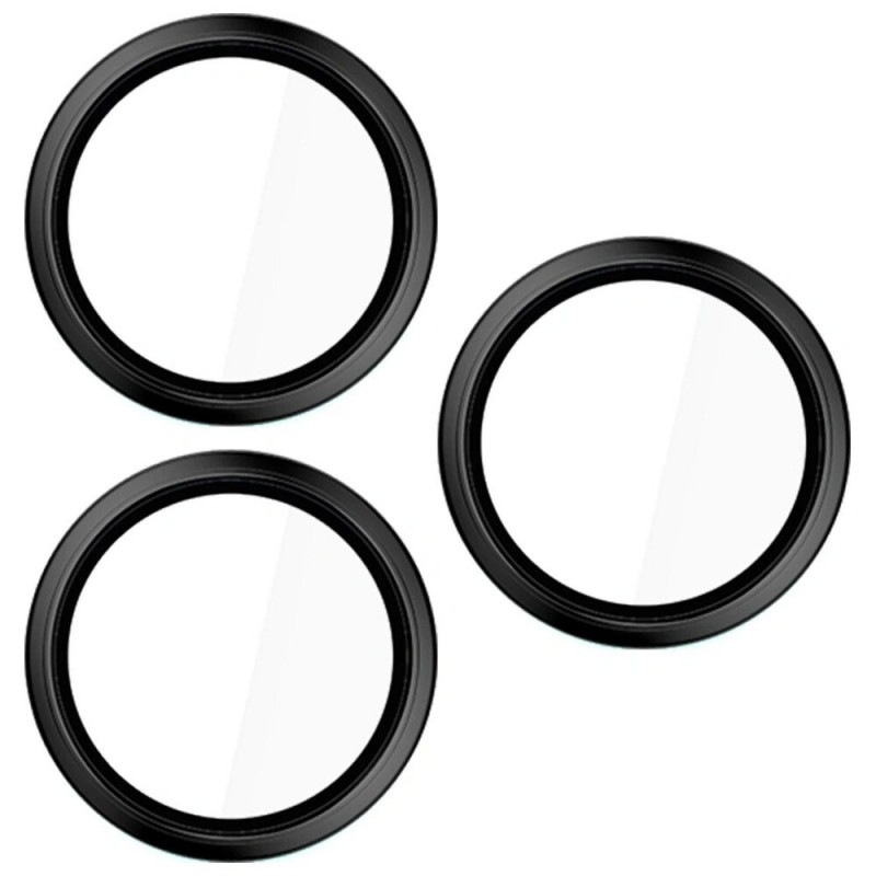 3MK HARDY Lens Protection Pro fotoaparato objektyvo apsauginis stiklas, skirtas Apple iPhone 17 Pro / 17 Pro Max, juodas