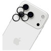 3MK HARDY Lens Protection Pro fotoaparato objektyvo apsauginis stiklas, skirtas Apple iPhone 17 Pro / 17 Pro Max, juodas