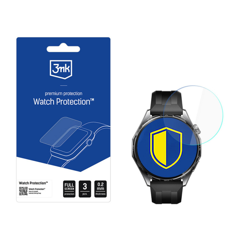 3MK FlexibleGlass Watch hibridinis stiklas, skirtas Huawei Watch GT 6 46 mm