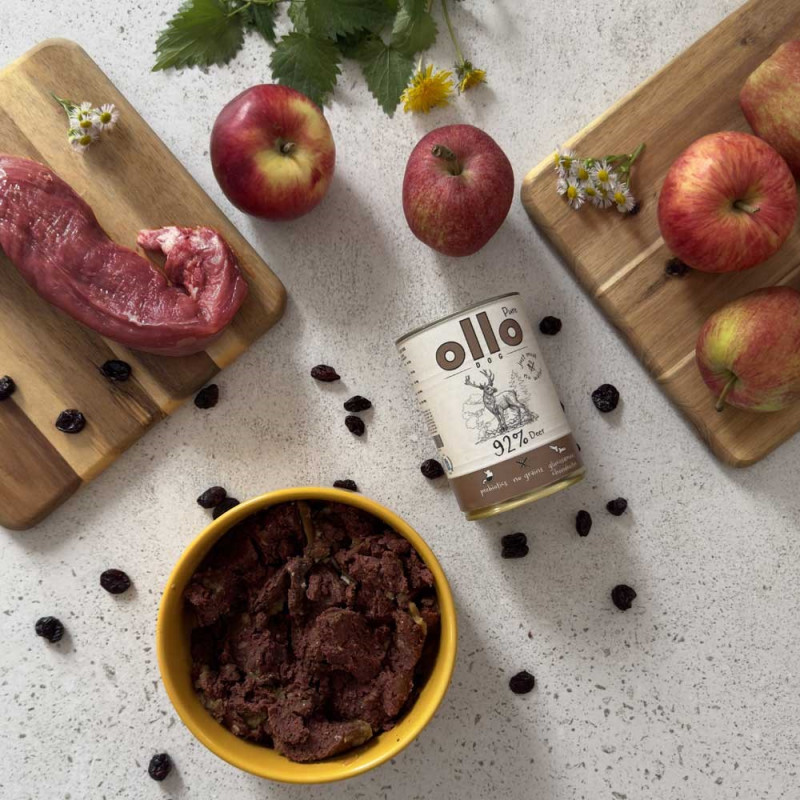 OLLO Pure Deer šlapias šunų maistas, 850 g