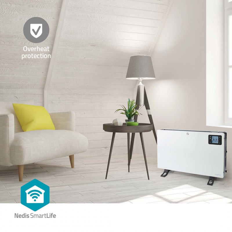 Nedis SmartLife HTCO50WTW elektrinis šildytuvas, 2000 W, baltas