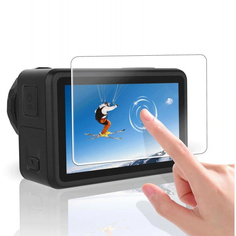 Tech-Protect Glass Fit+ grūdintas stiklas, skirtas DJI Osmo Action 5 Pro, permatomas (2 vnt.)
