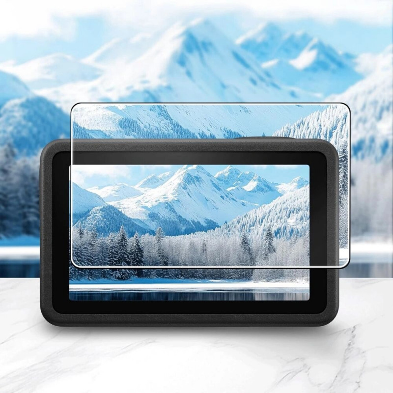 Tech-Protect Glass Fit+ grūdintas stiklas, skirtas DJI Osmo Action 5 Pro, permatomas (2 vnt.)