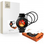 Tech-Protect Easy Set Flex+ hibridinis stiklas, skirtas Xiaomi Watch 5 (3 vnt.), juodas