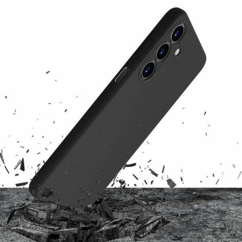3MK Silicone Case Samsung Galaxy A15 5G, juodas