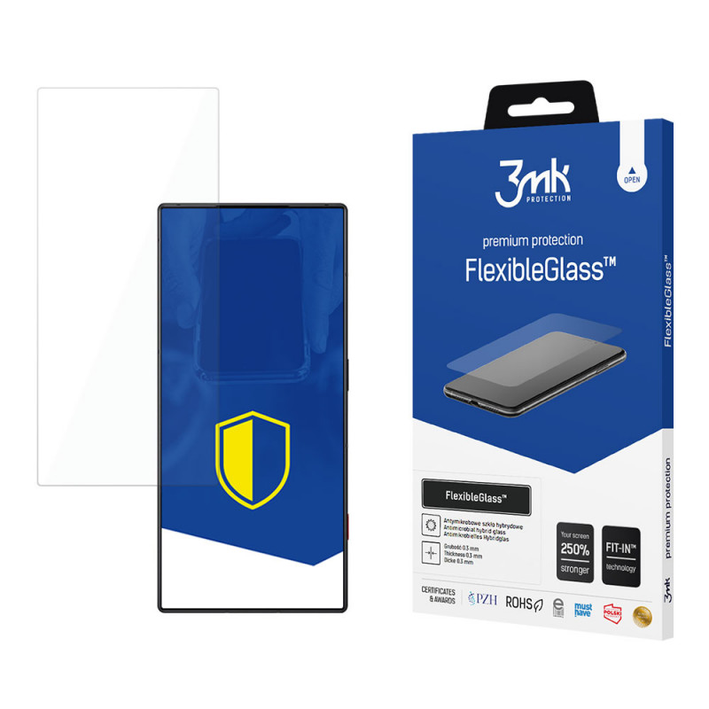3MK FlexibleGlass hibridinio stiklo ekrano apsauga, skirta Nubia Red Magic 8 Pro / 8 Pro+ / 8s Pro