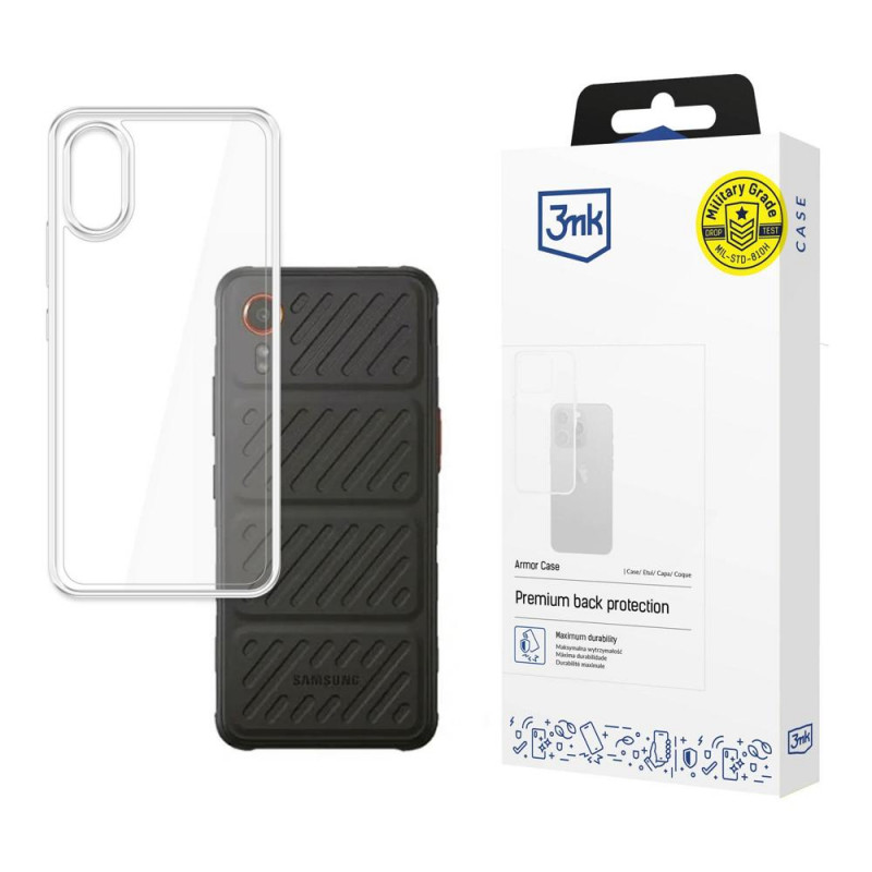 3MK Armor Case, skirta Samsung Galaxy XCover 7, permatomas