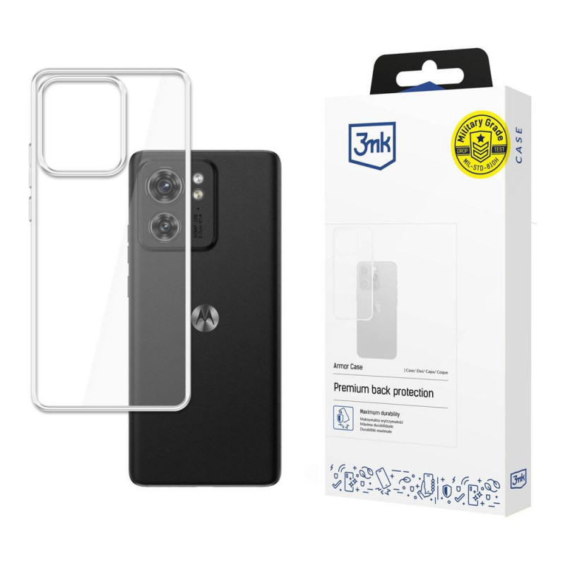 3MK Armor Case, skirta Motorola Edge 40, permatomas