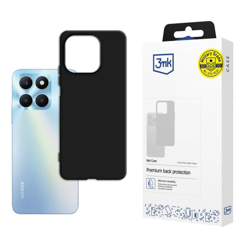 3MK Matt Case, skirta Honor X6a, juodas