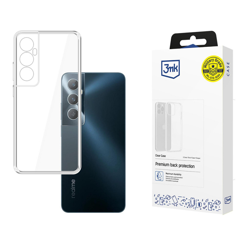 3MK Clear Case, skirta Realme C65, permatomas