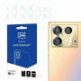 3MK Lens Protection hibridinio stiklo fotoaparato objektyvo apsauga, skirta Infinix Note 40 (4 vnt.), permatoma