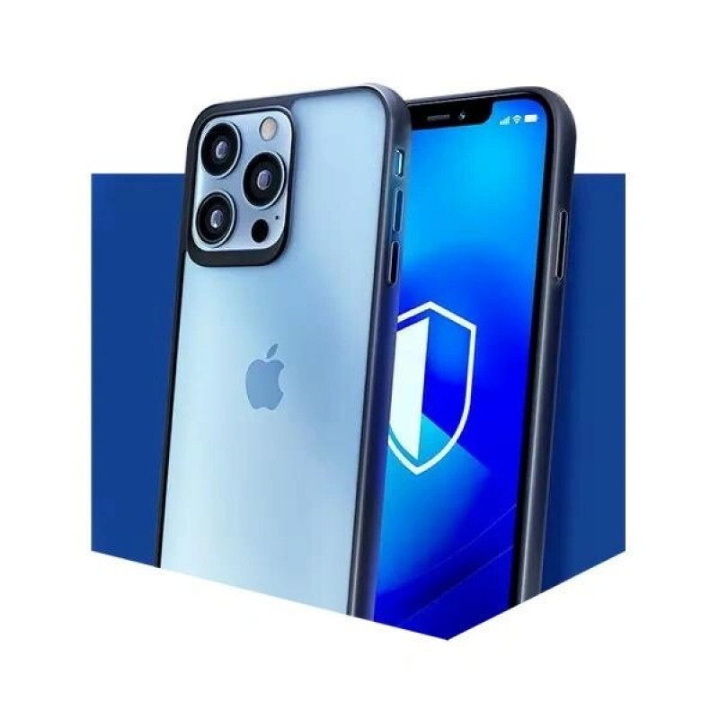 3mk Satin Armor Case+ dėklas, skirtas Apple iPhone 16 Pro Max, permatomas su juodu rėmeliu