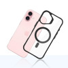 3mk Satin Armor MagCase su MagSafe, skirtas Apple iPhone 16 (W-3SAMaCa-AiP16-0), permatomas su juodu rėmeliu