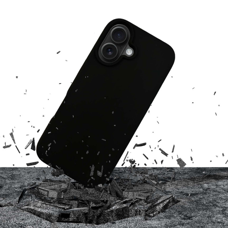 3mk silikoninis dėklas, skirtas Apple iPhone 16 Plus, juodas