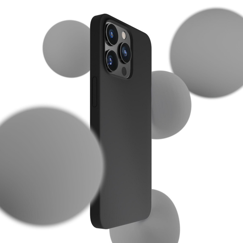 3mk silikoninis dėklas, skirtas Apple iPhone 16 Pro Max, juodas
