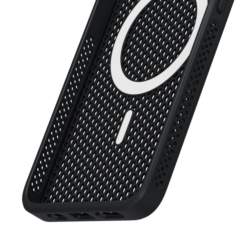 3mk COOLing MagCase, skirta Apple iPhone 16, juodas