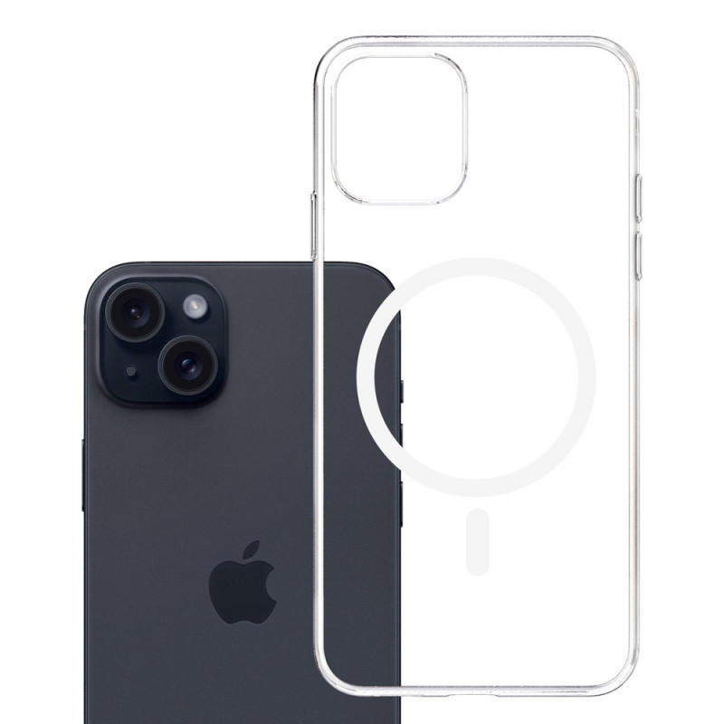 3mk Clear MagCase, skirta Apple iPhone 15, permatomas