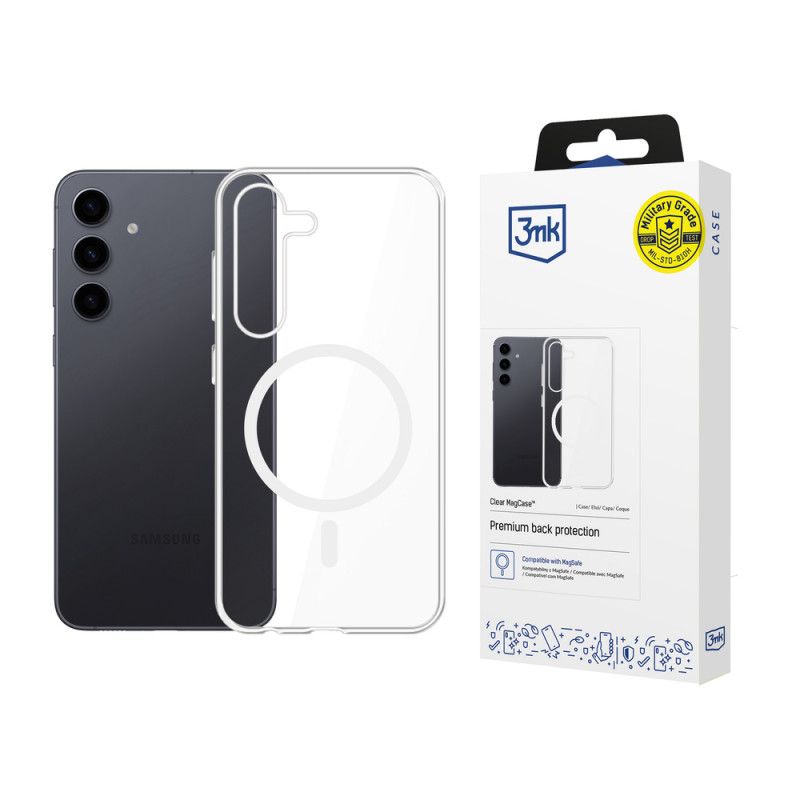 3mk Clear MagCase, skirta Samsung Galaxy S24+, permatomas
