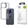3MK Satin Armor Case+ 3MK15639 Apple iPhone 15 Pro apsauginis dėklas, purpurinis