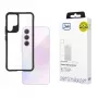 3MK Satin Armor Case+ W-3SArCaP-SaGa106-0 dėklas, skirtas Samsung Galaxy A35 5G, permatomas su juodu rėmeliu
