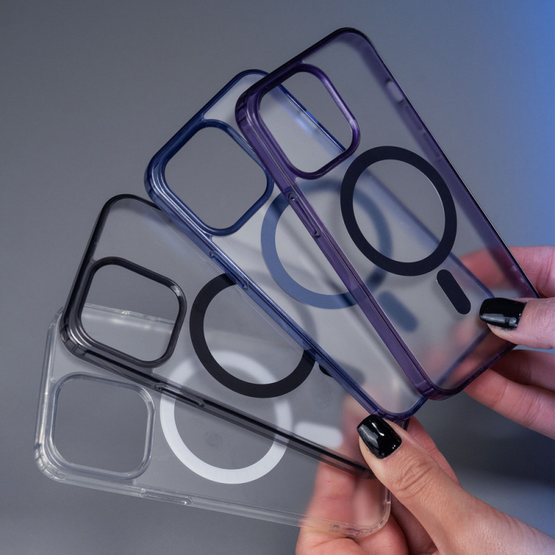 3MK Frosty MagCase dėklas, skirtas Apple iPhone 14 Plus, juodas