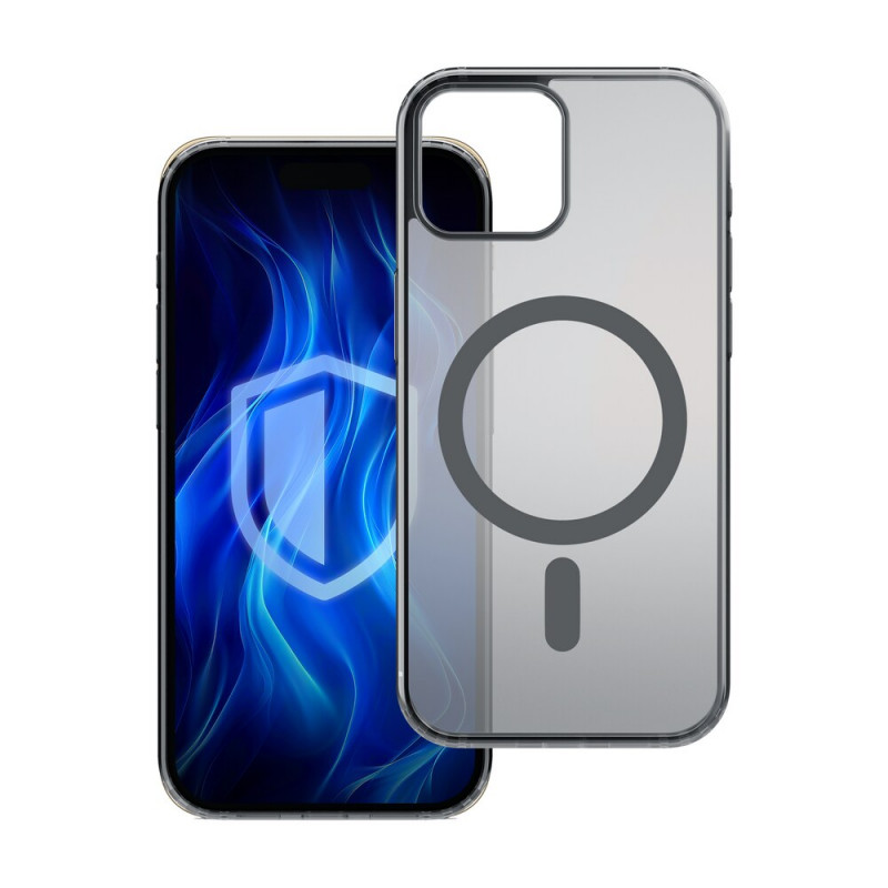 3MK Frosty MagCase dėklas, skirtas Apple iPhone 14 Plus, juodas