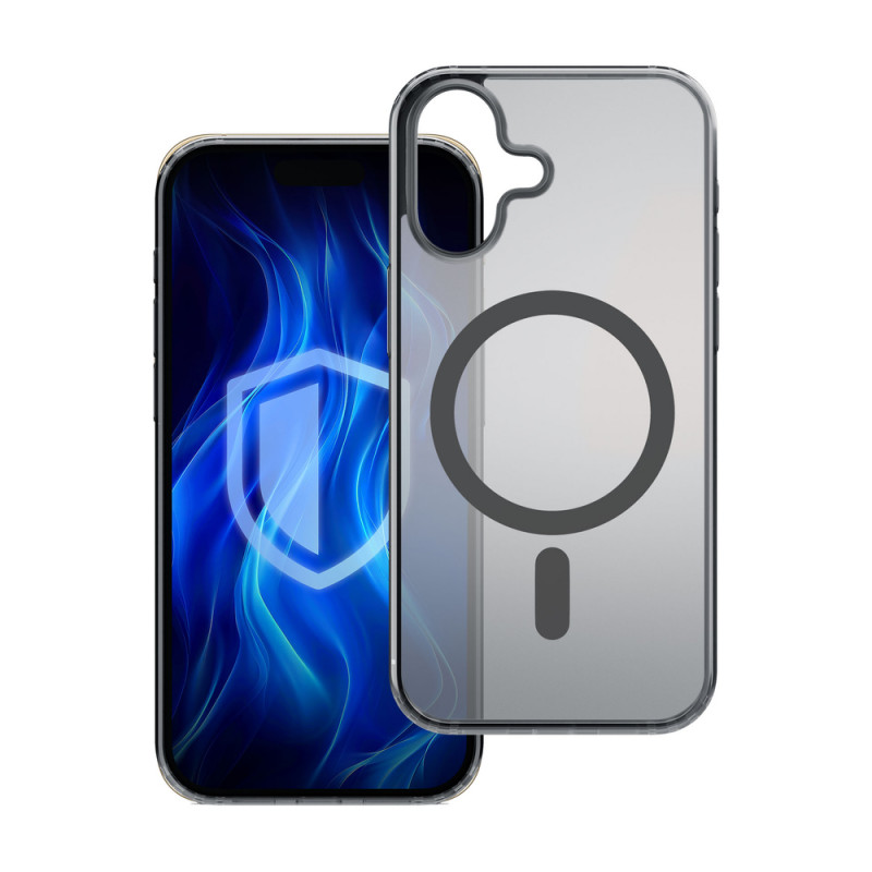 3MK Frosty MagCase dėklas, skirtas Apple iPhone 16 Plus, juodas