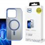 3MK Frosty MagCase MagSafe išmaniojo telefono dėklas, skirtas Apple iPhone 16 Pro, mėlynas