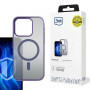 3MK Frosty MagCase MagSafe išmaniojo telefono dėklas, skirtas Apple iPhone 15 Pro Max, purpurinis
