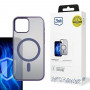 3MK Frosty MagCase MagSafe išmaniojo telefono dėklas, skirtas Apple iPhone 15, purpurinis